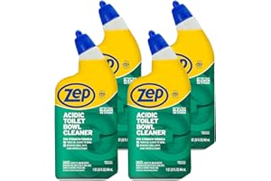 Zep Acidic Toilet Bowl Cleaner - 32 oz (Case of 4) - ZUATBC324 - Experience the Ultimate Cleaning Power with Our 2x Thicker Clinging Formula, Designed to Deliver a Professional-Quality Clean