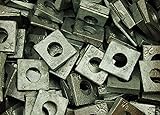 (50) Galvanized Malleable 5/8 Square Bevel Washers