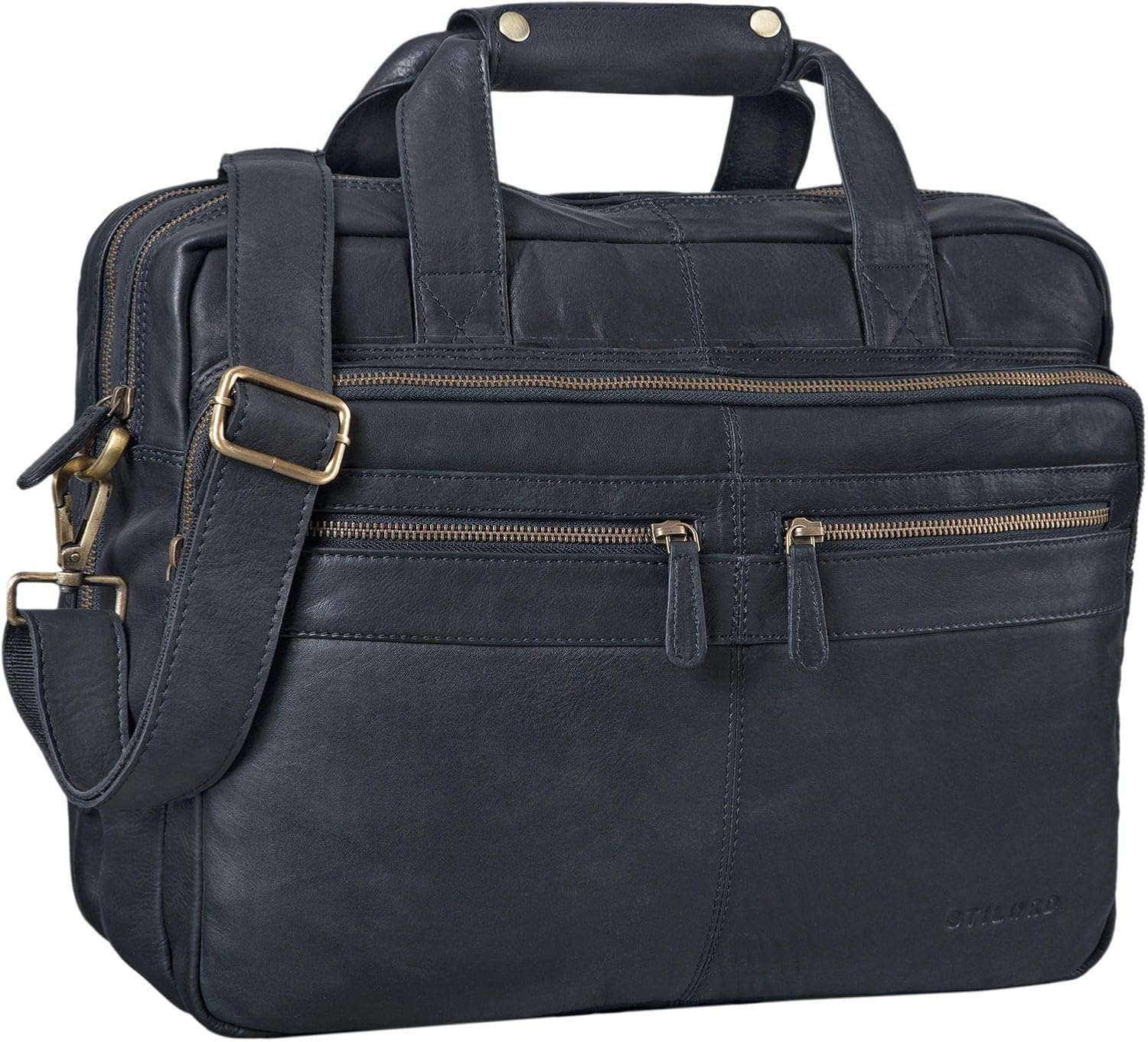 STILORD Teacher's Bag Leather Explorer 20 Liters