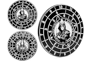 PJOY Spinner Dice 7-in-1 Metal DND Dice Set Built-in D4, D6, D8, D10, D%, D12 and D20 Unique Dice Spinner Rogue Metal D&D Dice for Dungeons and Dragons Gifts Stocking Stuffers