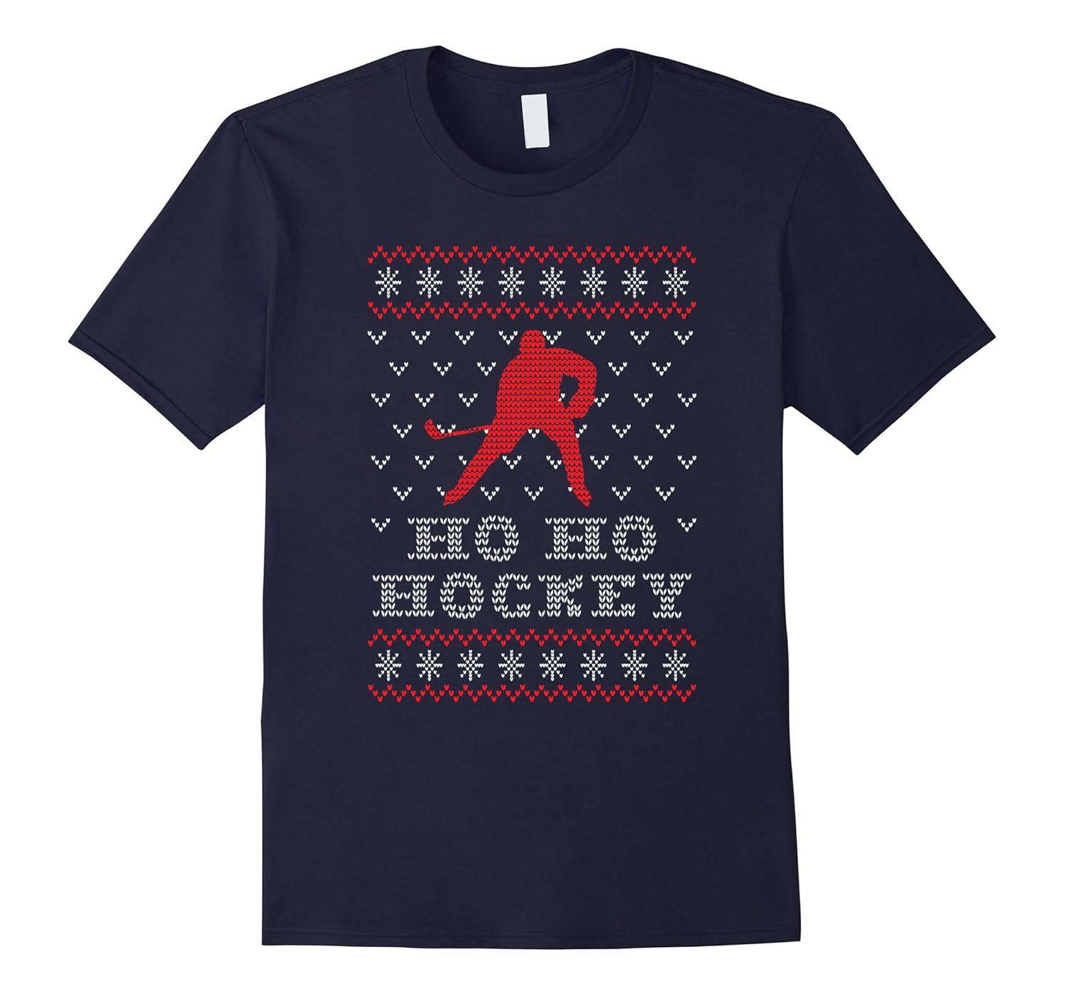 Funny Hockey Christmas T-Shirt Ho Ho Hockey-ANZ