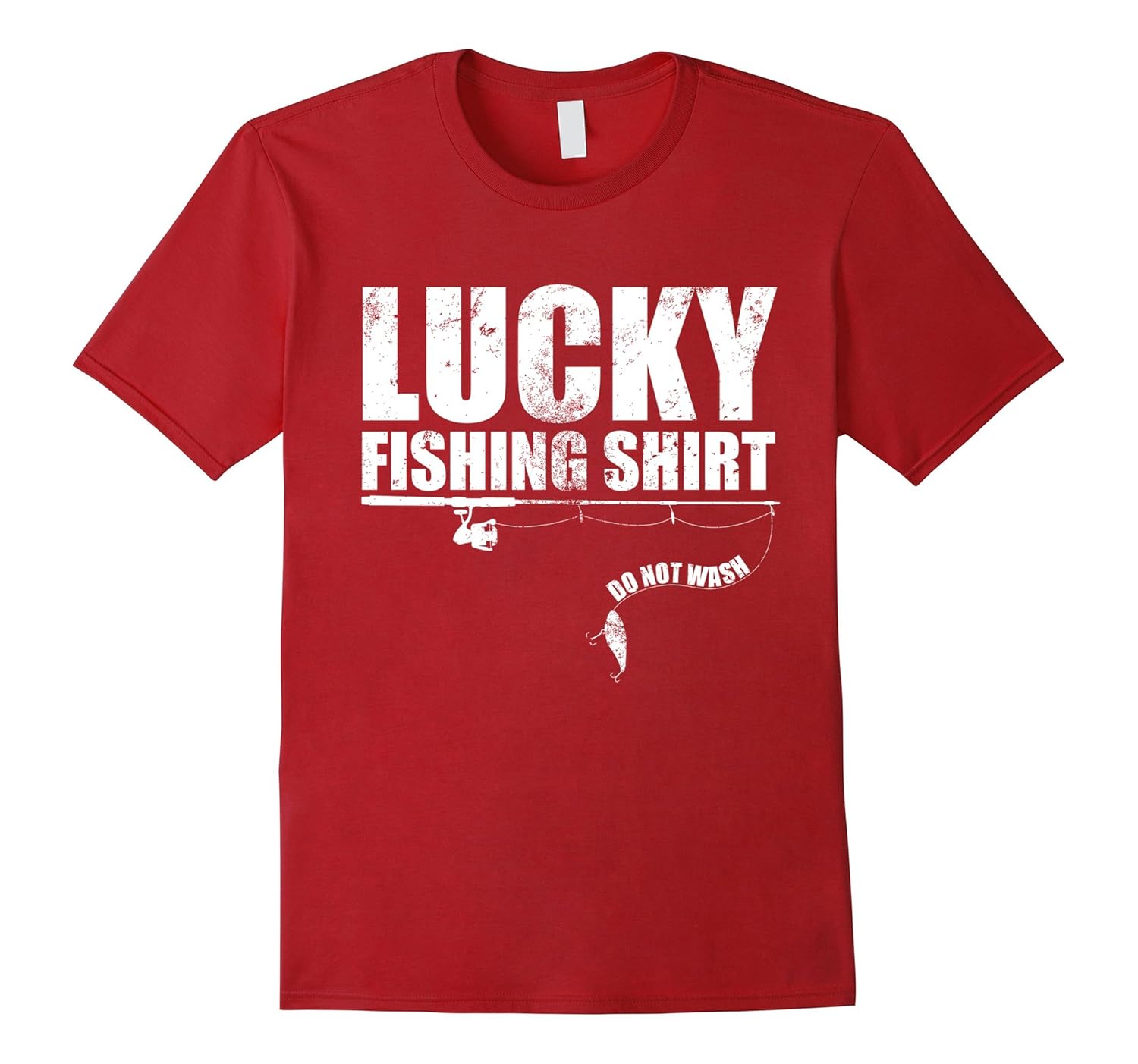 Lucky Fishing Shirt. Funny T-Shirt Great Gift For Fisherman-Rose