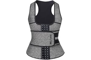 HOPLYNN Neoprene Sauna Sweat Waist Trainer Corset Trimmer Vest for Women Tummy Control, Waist Cincher Body Shaper