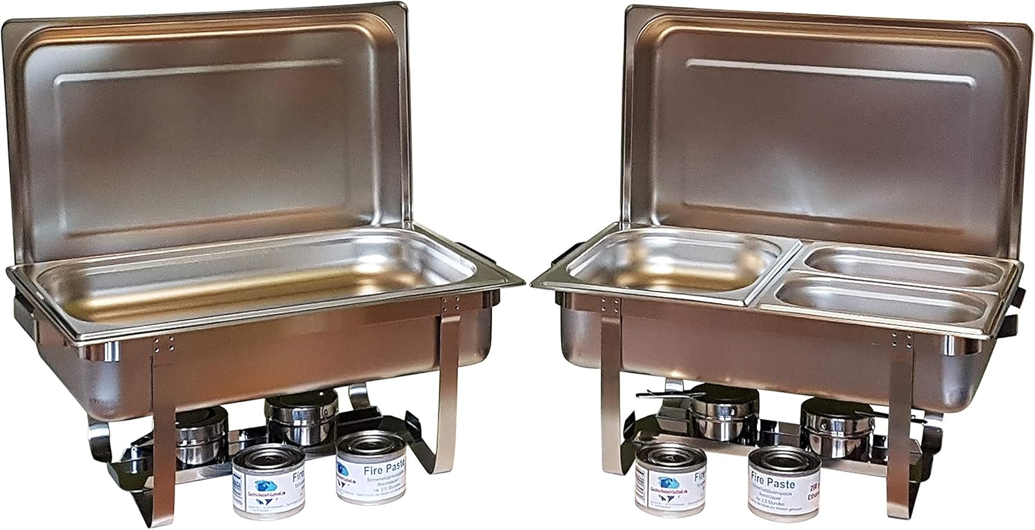 Amazon.de GastroBedarfGutheil Chafing Dish Multi Twin Set 16 tlg