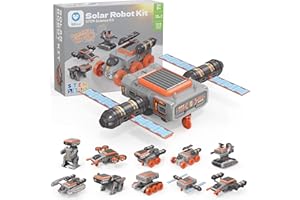 Sillbird Solar Robot Building Kit STEM Gift for Boys Girls Ages 8-14, DIY Educational Science Set for Kids Birthday, 10-in-1 Space Robotics Toys Powered by Sun with 112PCS