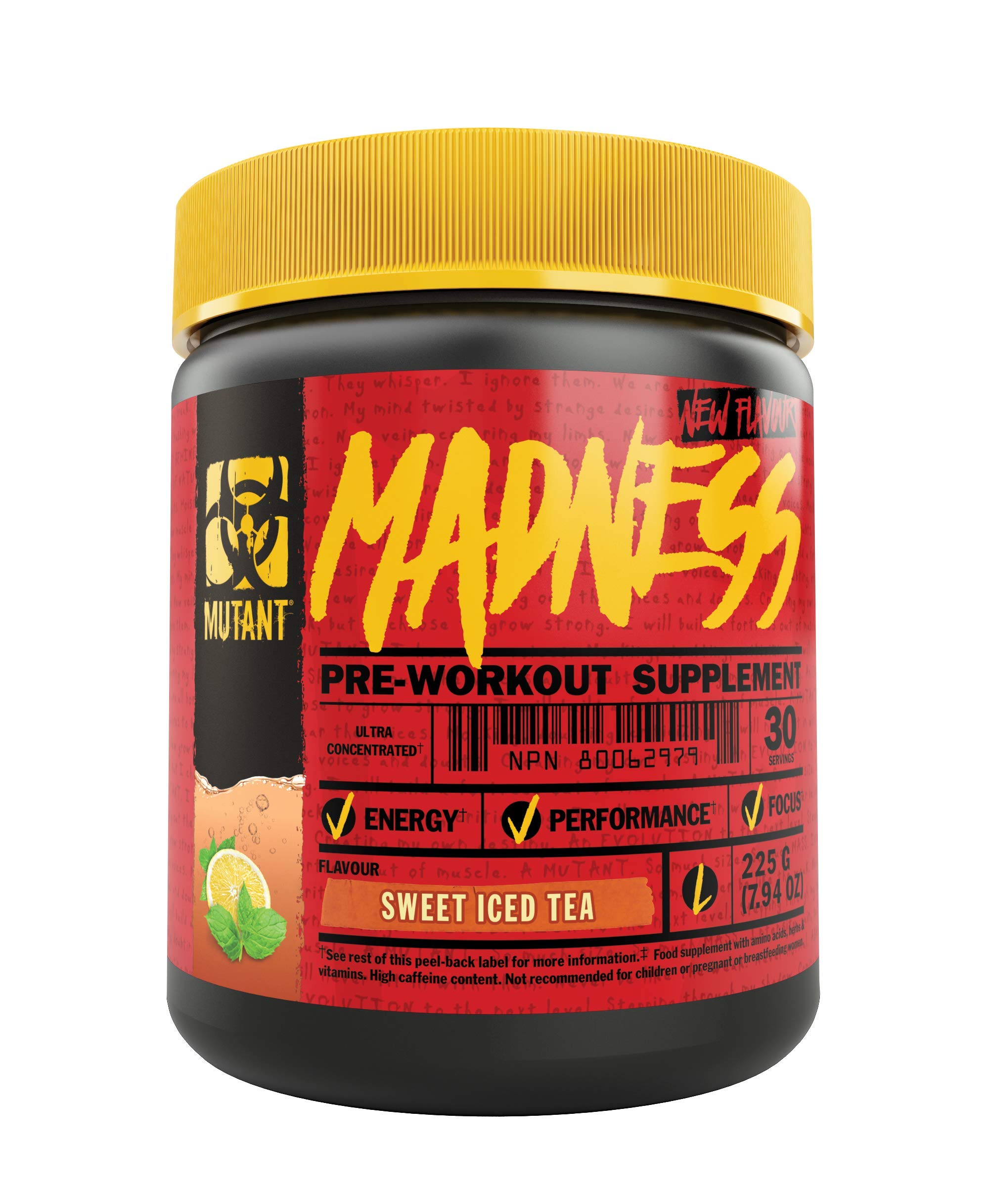 Mutant Madness Redefines The Pre Workout Powder Experience And Takes It To A Whole New Extreme Level Engineered Exclusively For High Intensity Workouts 225 G 50 Lb Sweet Iced Tea Buy Online