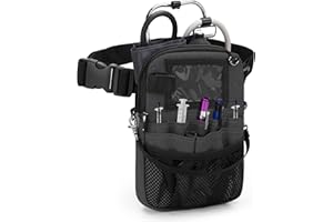 Trunab Nurse Fanny Pack with Tape Holder and Multiple Compartments, Nurse Organizer Belt with Adjustable Waist Strap, Utility