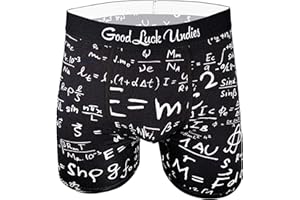 Good Luck Undies Men's Science & Space Boxer Brief Underwear