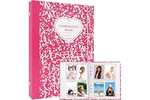 SZHTSWU A5 Binder Kpop Photocard Album with 20Pcs Inner 3 Inch Photo Album Sleeves in Loose Leaf Refillable 6 Rings Stone Pattern Binder Cover Photocard Holder Book for Picture Cards Storage,Rose Red