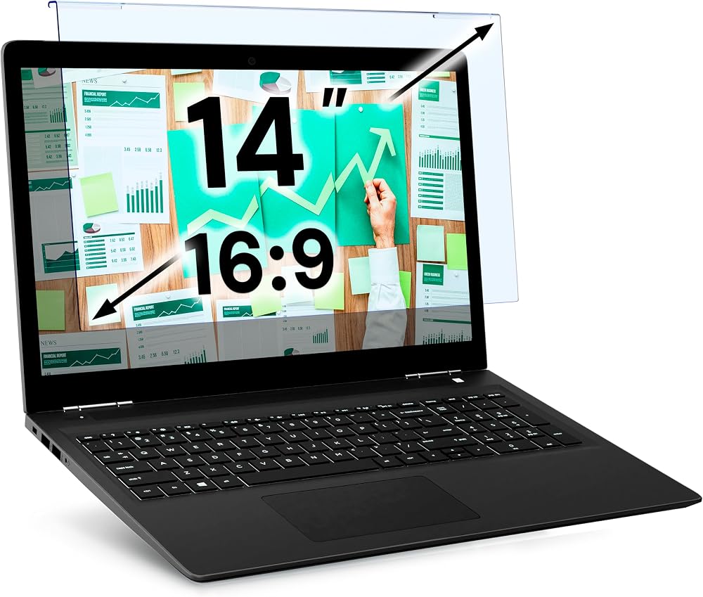 VINTEZ Blue Light Screen Protector 14 Inch Monitor Laptop 12.6 x 8.1