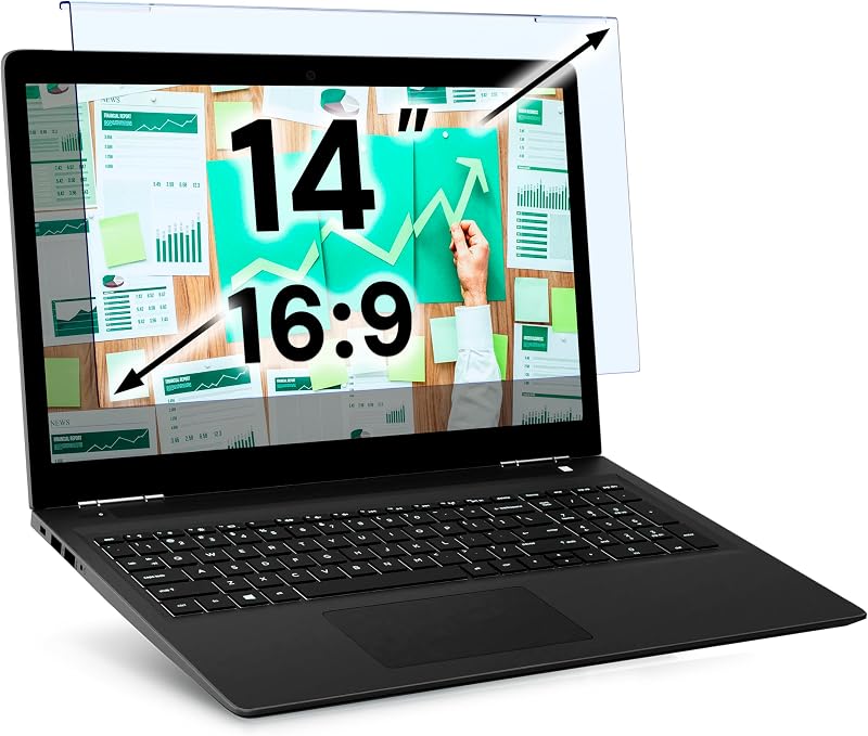 VINTEZ Blue Light Screen Protector 14 Inch Monitor Laptop 12.6 x 8.1