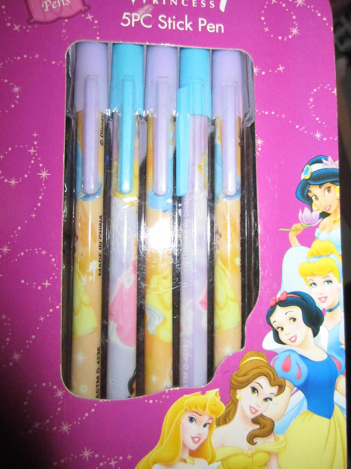Disney Princess 5pc Stick Pen Pen Refills Office Products