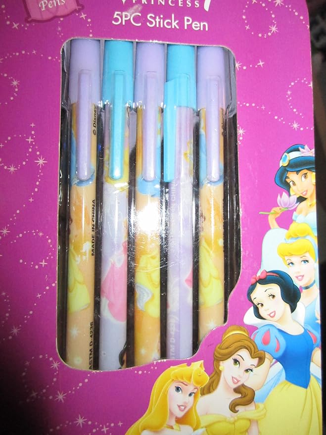 Disney Princess 5pc Stick Pen Pen Refills Office Products