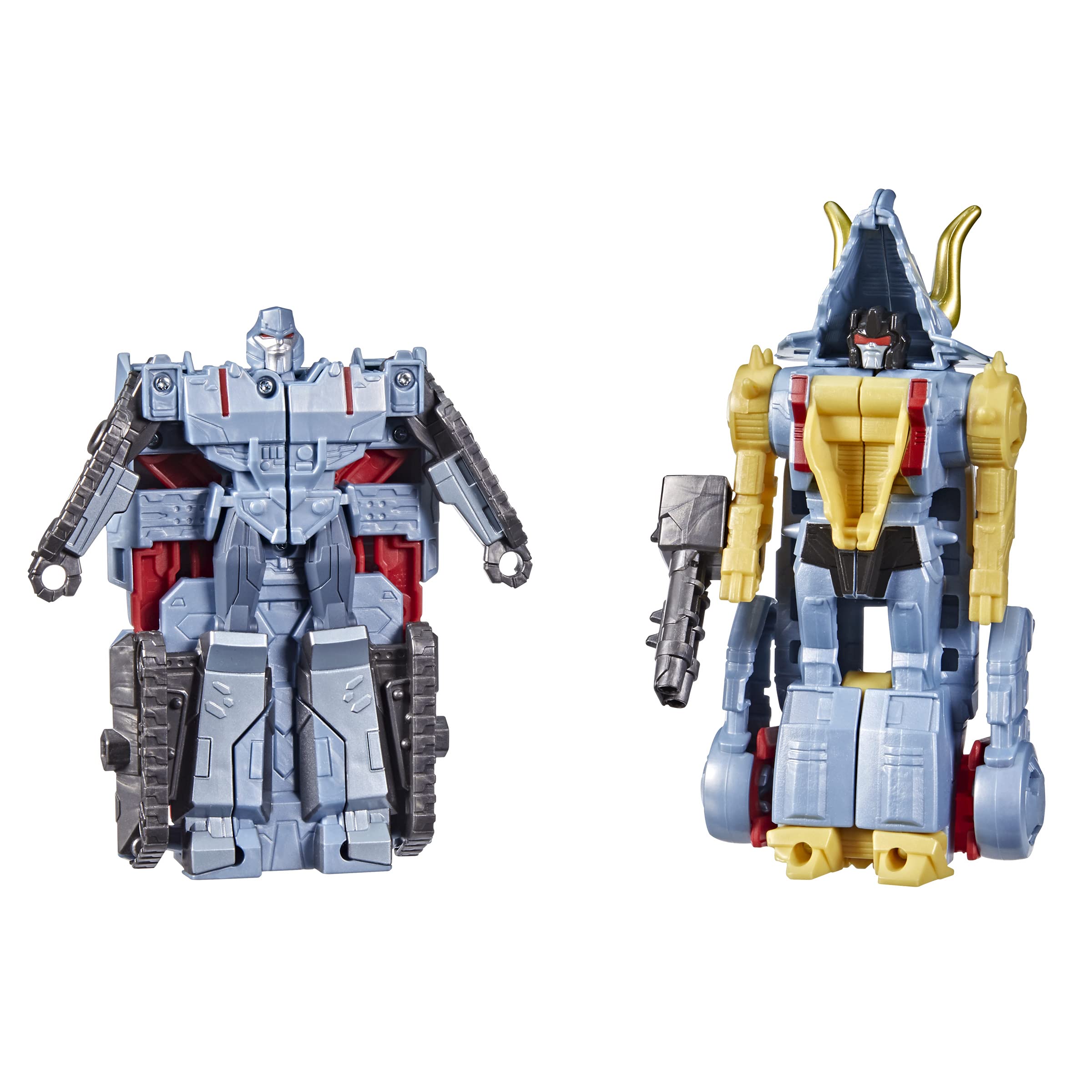 Transformers Bumblebee Cyberverse Adventures Dinobots Unite Toys Dino Combiners Slugtron 2-Pack Action Figures, Ages 6 and Up, 11-cm
