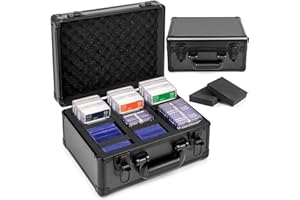 ULTRGEE Modern Top Loader Storage Box - 3 Row, Holds 300+ Top Loaders, Trading Card Storage Box for Sports Card, PSA Card Sla