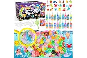 EggSun Magic Water Elf Toy for Kids,Aqua Fairy Water Gel Kit,20 Colors Squishy Maker Set,20 Shape Molds,Fun DIY Art & Craft Toy Creation Kit for Children,Birthday Party Gifts for Girls and Boys
