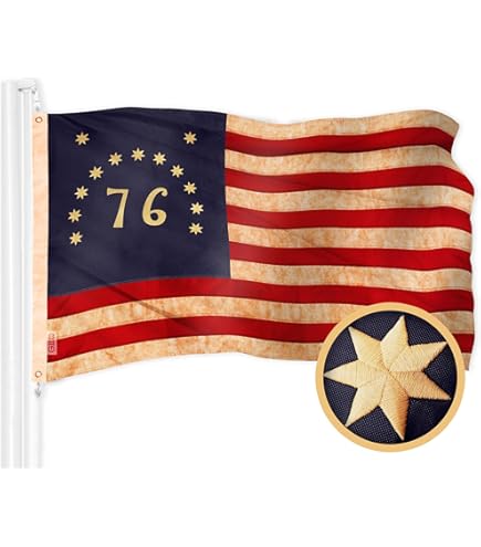 Amazon.com : Founding Fathers Flags - 76 Bennington Vintage Flag