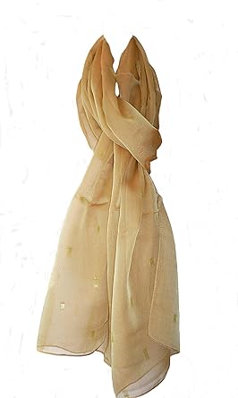 gold chiffon wrap