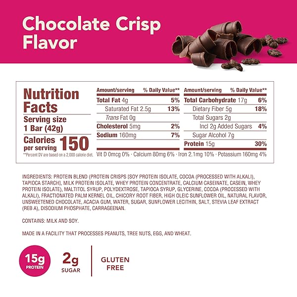 THINK! PROTEIN BARS, HIGH PROTEIN SNACKS, GLUTEN FREE, KOSHER FRIENDLY, CHOCOLATE CRISP, 10 COUNT (PACKAGING MAY VARY)