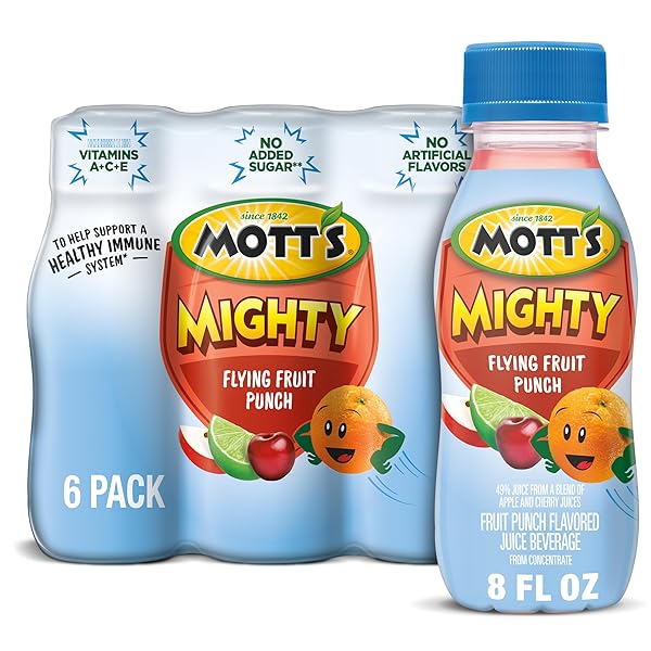 MOTT’S MIGHTY FLYING FRUIT PUNCH JUICE DRINK, 8...