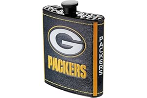 BOELTER BRANDS NFL Green Bay Packers Plastic Hip Flask, 7-Ounce