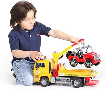 bruder tow truck with jeep assembly