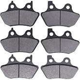 MOTOKU Front and Rear Brake Pads for Harley Electra Glide Road King Dyna | for Sportster XL1200 XL883 Heritage Softail Fat Boy Night Train Vrod