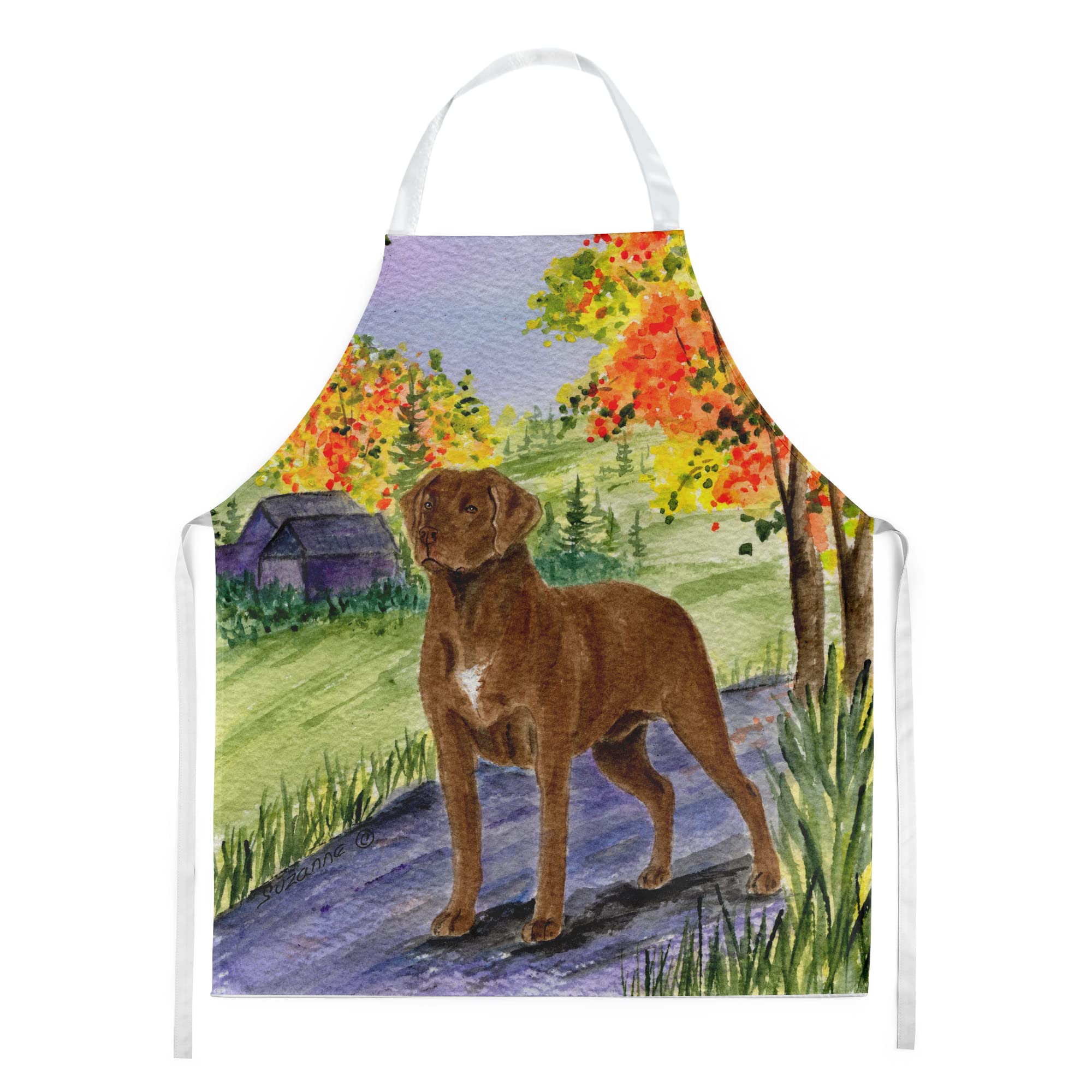 Caroline's Treasures SS8427APRON Chesapeake Bay Retriever Apron, Large, Multicolor