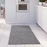 THE RUGS Low Pile Grey 80x150 cm Modern Indoor Rug Non-Shedding view 3