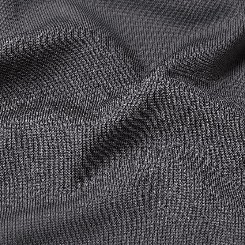 Para Mujer Top Seamless Zip, Gris (Grey Asphalt D26341-D989-G277), M