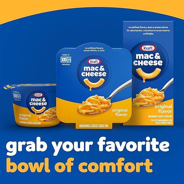 KRAFT ORIGINAL MAC & CHEESE MACARONI AND CHEESE DINNER BIG BOWL DINNER, 3.5 OZ TRAY