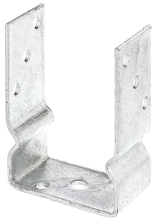 GAH-Alberts 217631 U-Pfostenträger, zum Aufschrauben - feuerverzinkt, lichte Breite: 101 mm