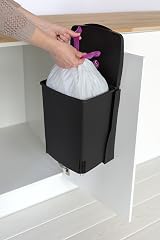 Brabantia Built-in 10L Cupboard Bin Black with Removable Inner Bucket view 5