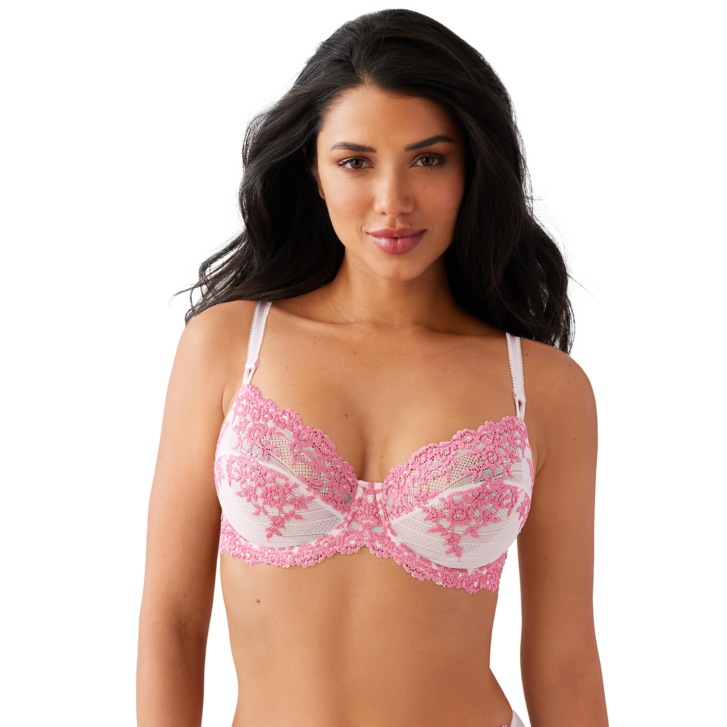 Wacoal Women’s Embrace Lace Underwire Bra, Ballet Slip/CHA, 34DDD