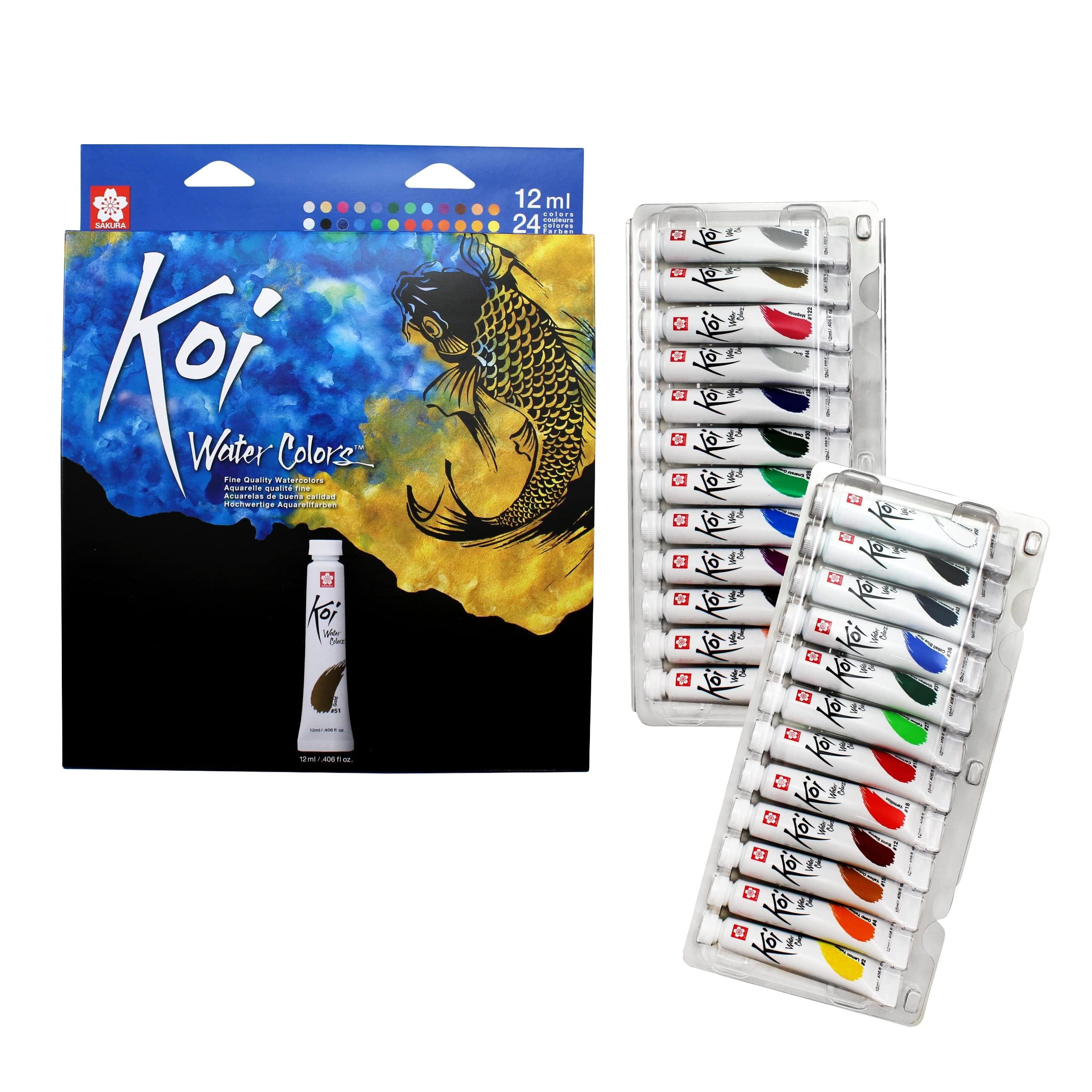 Photo 1 of SAKURA Koi Water Color Paint, 12ml Tubes, 24 Colors XMW12L-24SET