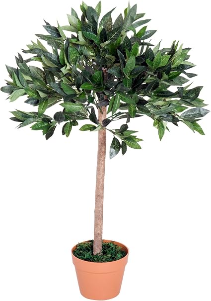 Outsunny Olivo Artificial 90cm con Cañas Naturales Árbol Planta ...