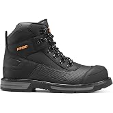 NINGO Steel Toe Work Boots for Men, Non Slip Durable Construction Boots | Oil &amp; Water Resistant, Comfortable High-Cut Mens Safety Work Shoes with EH Protection, for Industrial, Welding, Warehouse