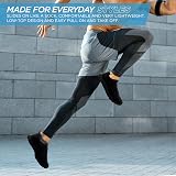 Get Fit Men’s Lace-Up Running Trainers Lightweight Breathable Mesh Black 10 view 8