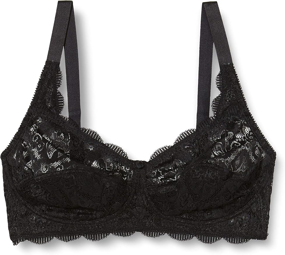 Susa Women's Dirndl Bra - Underwired Push-Up, Lace & Satin Detail, Oktoberfest Style - View #8