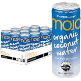 MOJO Organic Coconut Water, Hydration, Electrolytes, Non-GMO, 11.1 oz, 12 Pack
