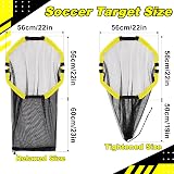 Happy Jump 3-in-1 Football Target Net with Portable Ball Bag Upgraded Tubes view 5