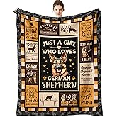 LSEOMIO German Shepherd Gifts, German Shepherd Blanket 60"X50", German Shepherd Gifts for Women, Gifts for German Shepherd Lovers/Owners, German Shepherd Mom Gifts for Dog Lovers