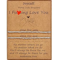 JoycuFF I Love You Couple Morse Code Bracelets for