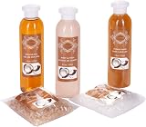 BRUBAKER 15 Piece Beauty Wellness Gift Set Coconut Strawberry Wood Cabinet view 8