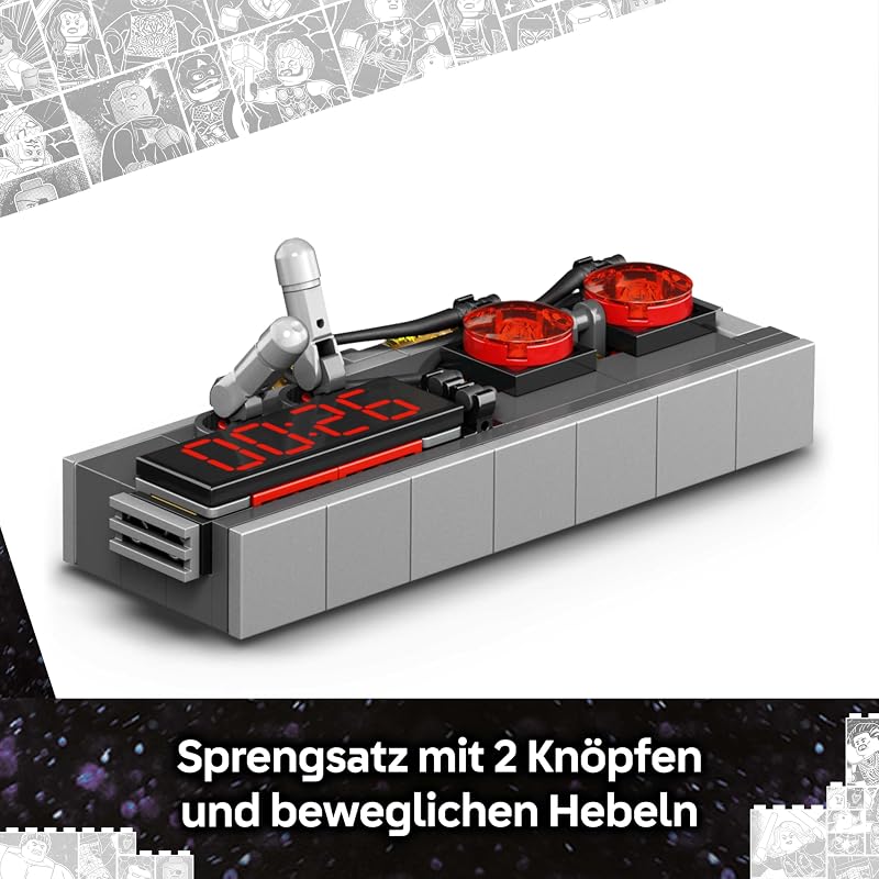 | Groot im Ravager-Outfit - Superhelden Spielzeug mit baubarer Figur für Rollenspiele - Kinder Konstruktionsspielzeug - Kreatives Geschenk für Jungen ab 10 Jahren, Mädchen und Filmfans - 76341