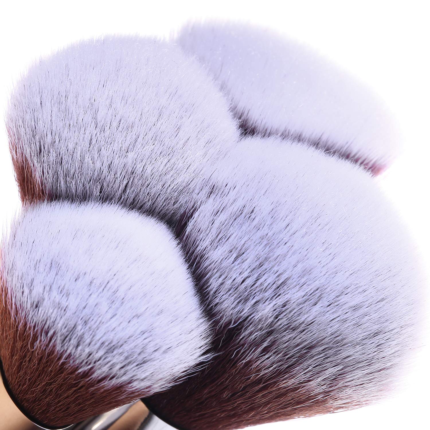 Modelones 15 PCs Makeup Brushes, Acrylic Handle Series Professional Premium Synthetic Cosmetic Brushes for Blending Foundation Powder Blush Concealers Highlighter Eye Shadows Brushes Kit: Beauty