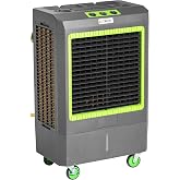 OEMTOOLS 23969 3-Speed Portable Swamp Cooler Cools 1600 sq ft, 5300 CFM | Evaporative Air Cooler, Indoor and Outdoor, Includes Tool Tray, Large Casters, GFCI Plug