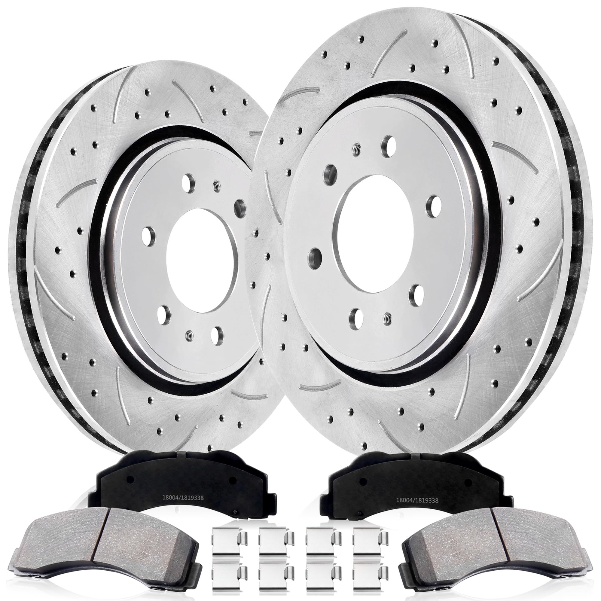 Photo 1 of *Missing Parts*
UNITHUB Front Drilled and Slotted Brake Pads and Rotors Kit Ceramic Automotive Replacement Brake Kits Vented 13.79 Inch Compatible for Ford F150 Expedition Compatible for Lincoln Navigator (14 Pcs)