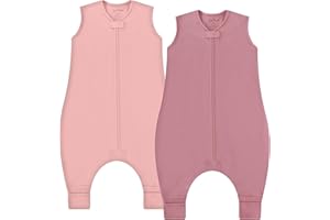 Mama Cheetah Toddler Sleep Sack with Feet 2T, 0.5 TOG Organic Cotton Baby Wearable Blankets with Legs, Baby Sleeping Bag for Walkers, Early Walker Medium