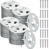 Fabbay 300 Pcs Foam Board Fasteners Set, Washers Board and Screws | 1-1/8 Inch Galvanized Steel Washers, Stainless Screws, Tile Backer Installation, Rust Resistant Fastening